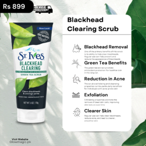 St.Ives Blackhead Clearing Scrub Green Tea Face Scrub Price in Pakistan