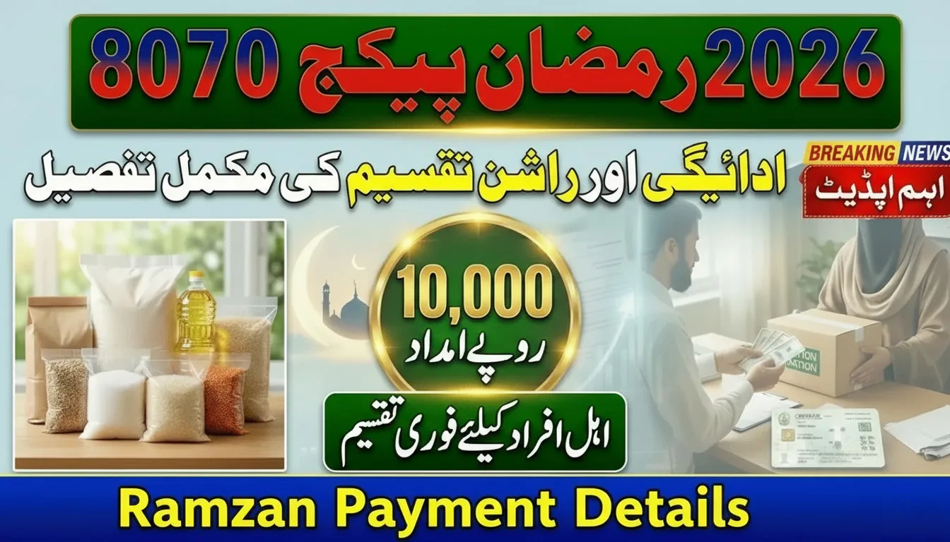 8070 Ramzan Package 2026 Payment & Ration Distribution Details