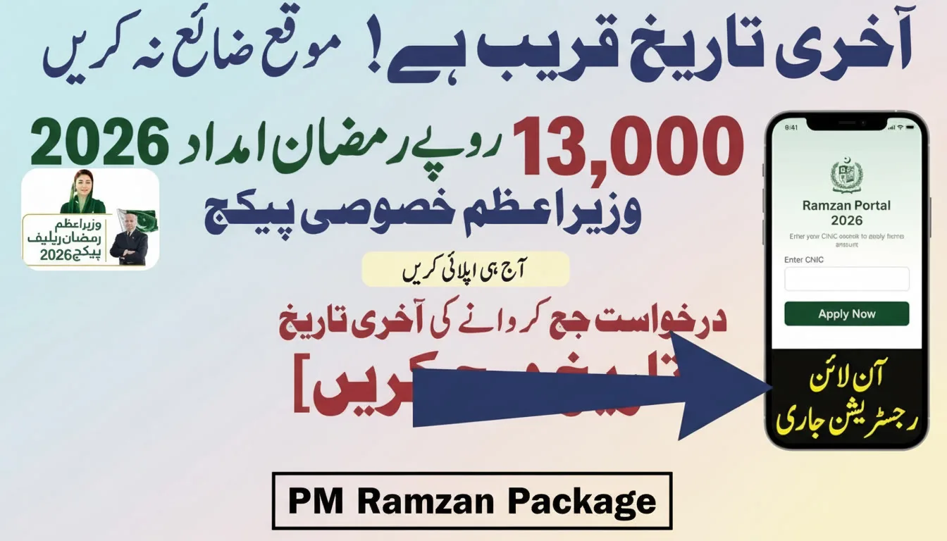 PM Ramzan Package 13000 Payment Date Update