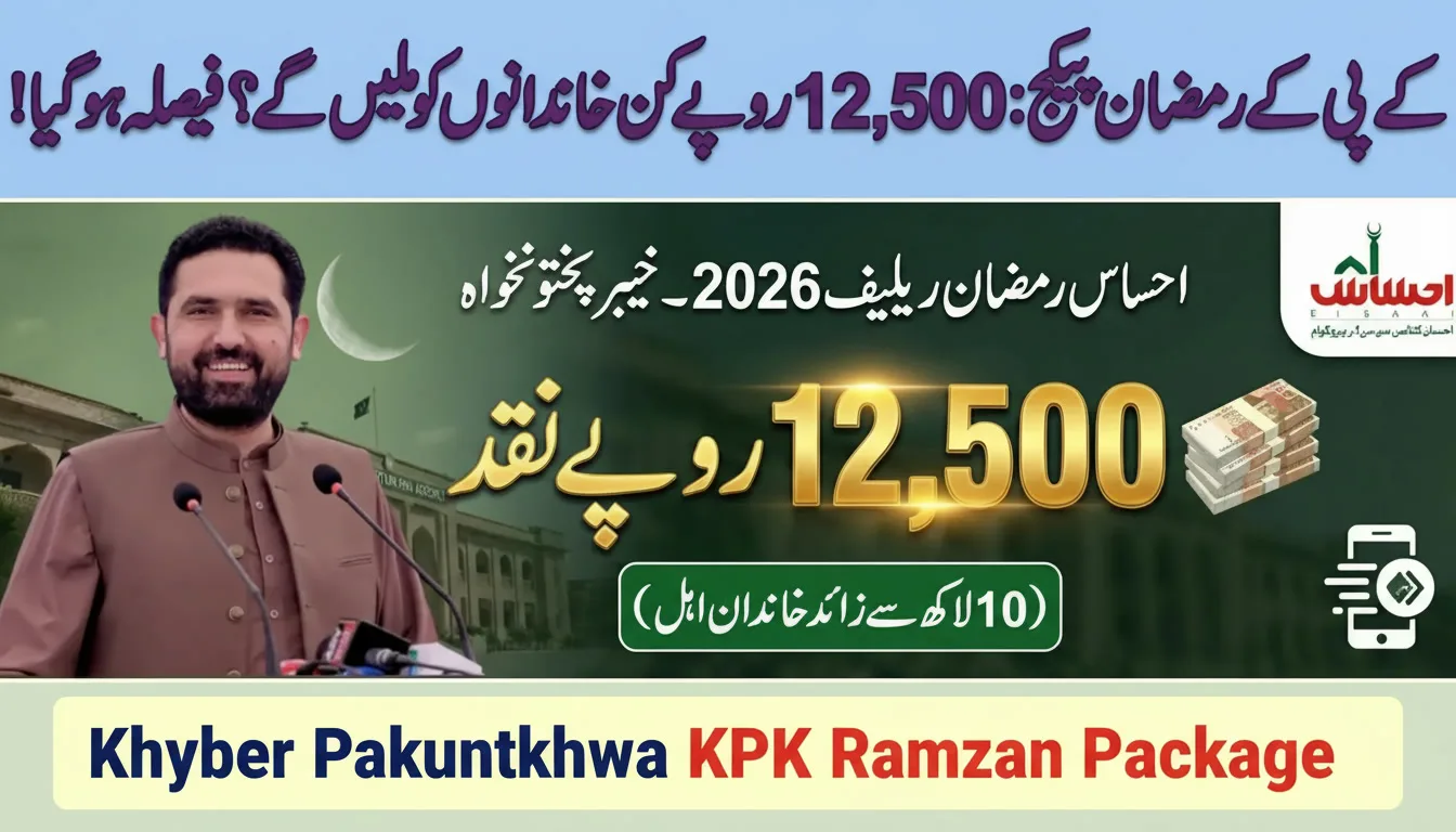 Khyber Pakhtunkhwa KPK Ramzan Package Rupees 12,500