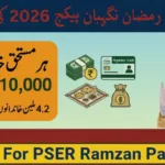 PSER Ramzan Package 10000 Online Registration 2026