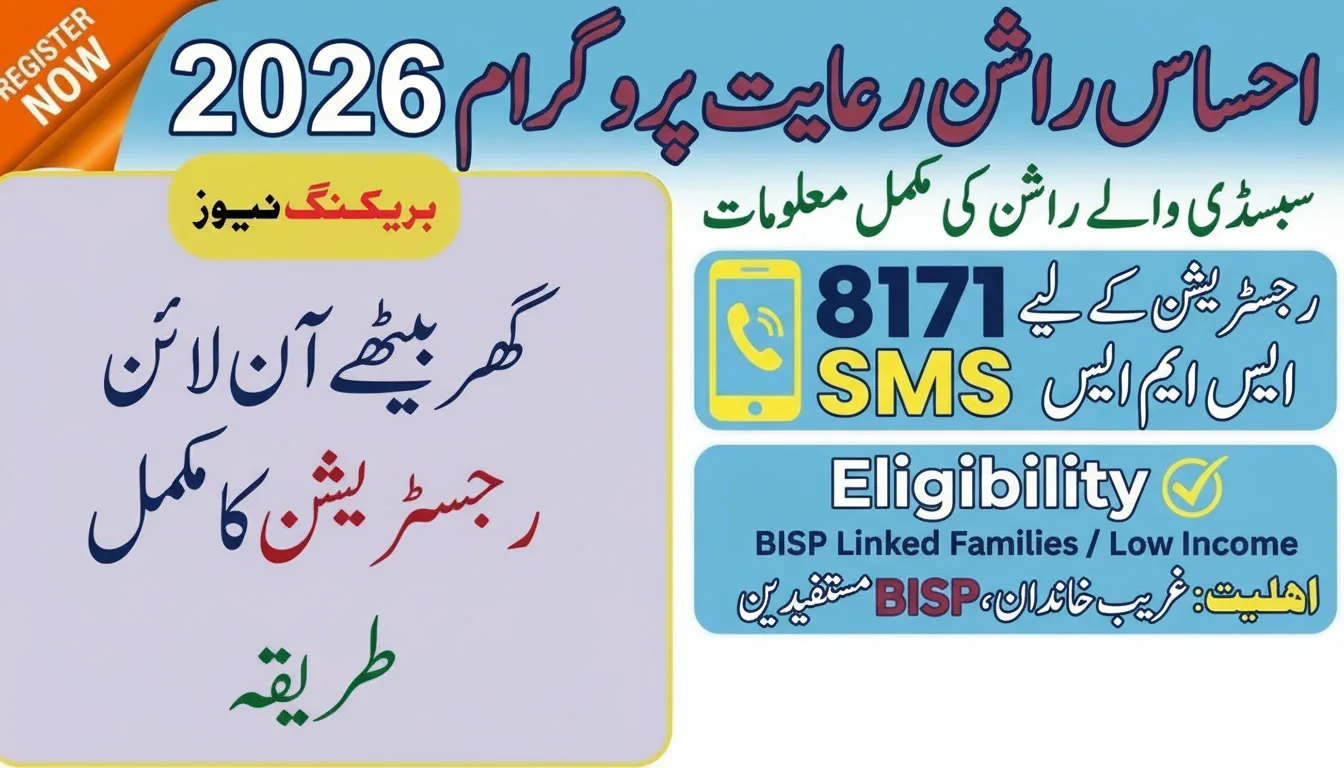 Ehsaas Rashan Riayat Program 2026 – Complete Guide