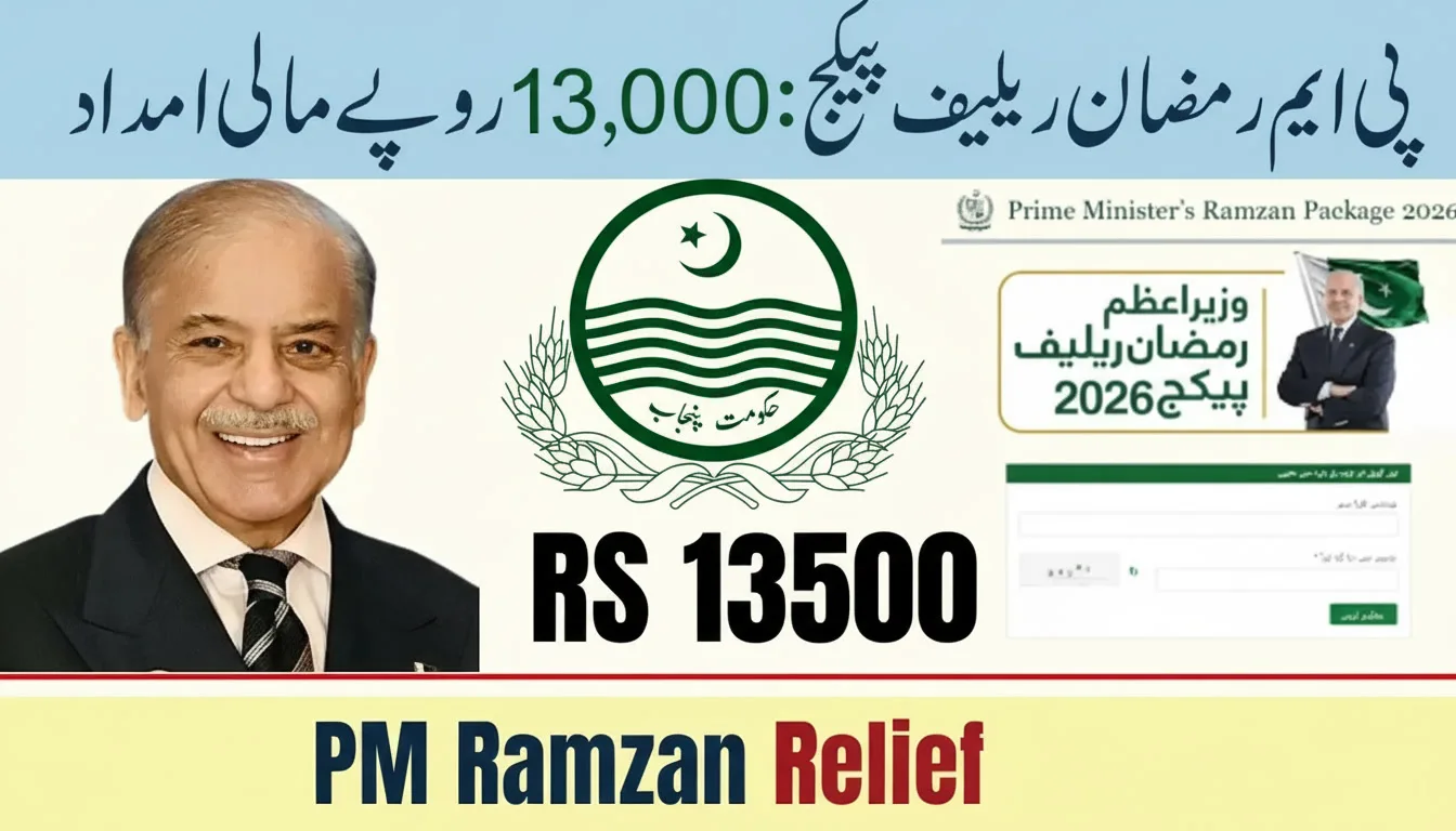 PM Ramzan Relief 2026 Payment Method Full Details