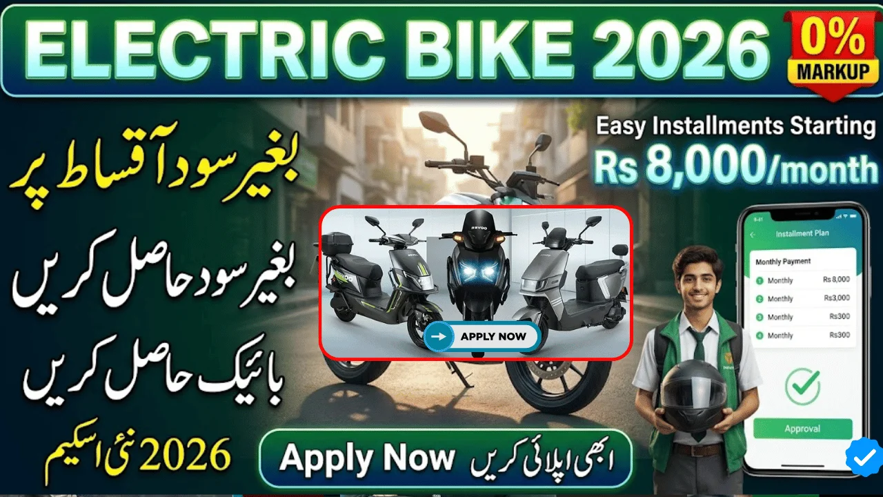 Electric Bikes on Installment in Pakistan 2026 – Zero Markup