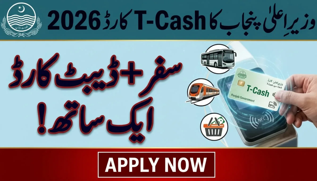 CM Punjab T-Cash Card Registration 2026