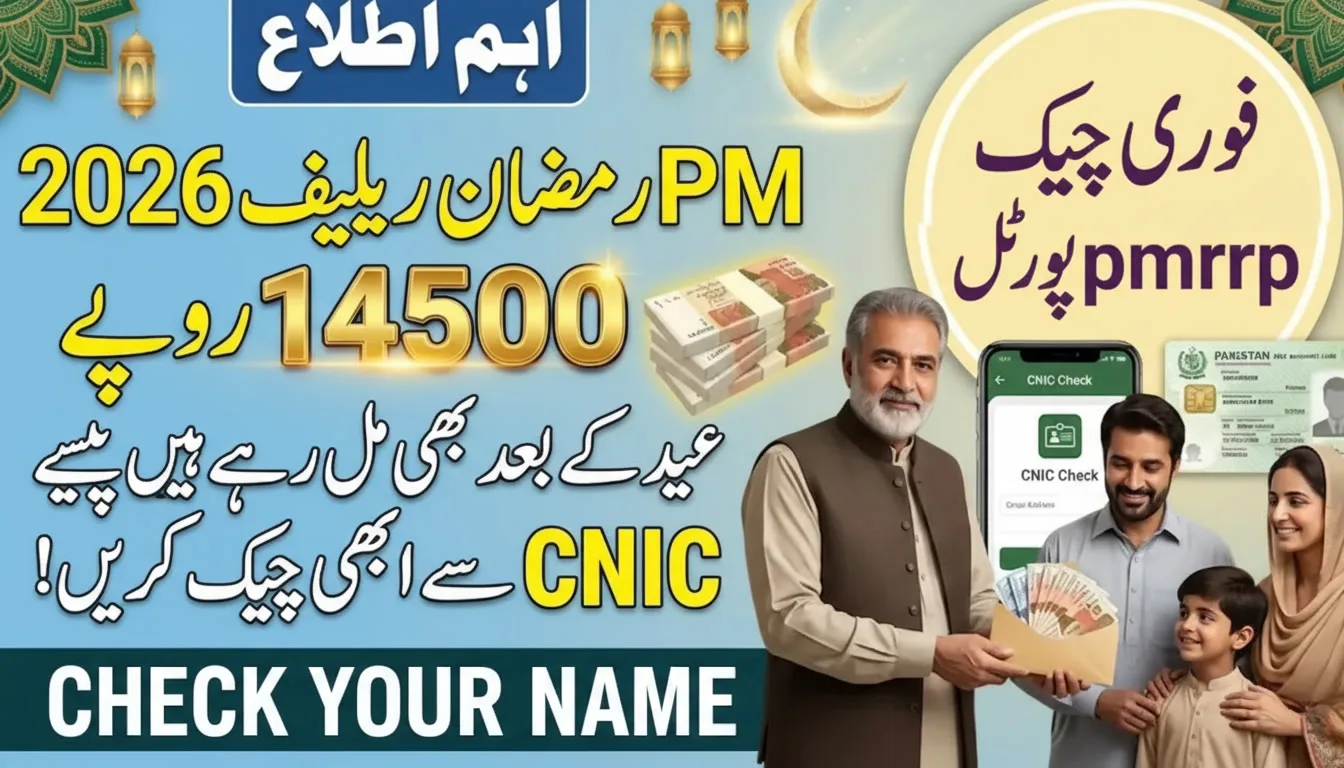 pmrrp.nitb.gov.pk Rs.14,500 PM Ramzan Relief Package 2026
